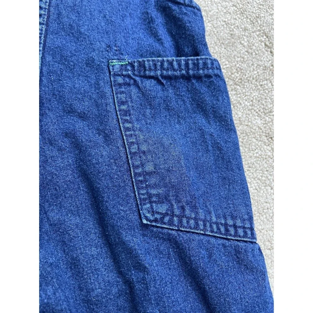 VTG 90s OshKosh B'Gosh Unisex Toddler 4T‎ Denim Overalls Vestbak Lined USA Made